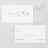 書シンプル式台帳証明書 名刺 (正面/裏面)