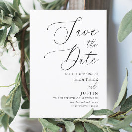 書シンプル道の結婚式の日付を保存 招待状