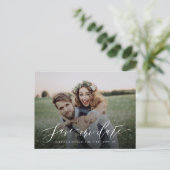 書シンプル道の緑の写真を保存する ポストカード (スタンド正面)