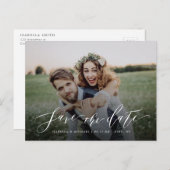 書シンプル道の緑の写真を保存する ポストカード (正面/裏面)