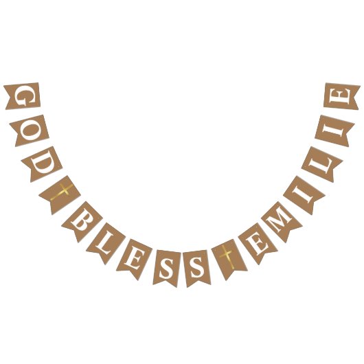 書シンプル道バプテスマ第一聖体 バンティングフラッグ (全)