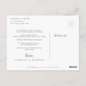 書シンプル道写真の変更延期された日付 ポストカード (裏面)