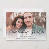 書シンプル道写真 セーブザデート (正面)