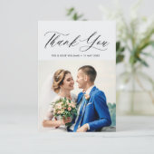 書シンプル道結婚サンキューカード サンキューカード (スタンド正面)