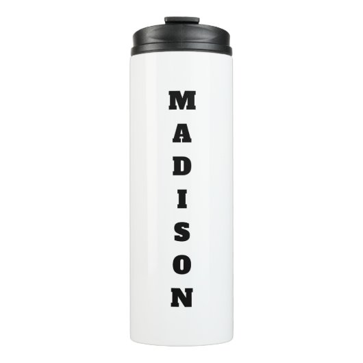 書スタイリッシュ名（白黒） タンブラー (正面)