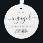 書スタイリッシュ字スクリプト婚約の発表 オーナメント<br><div class="desc">書スタイリッシュ字スクリプト婚約発表オーナメント</div>