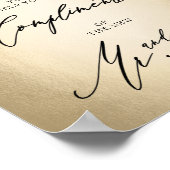 書スタイリッシュ跡スクリプトガントシガーバー記号 ポスター (角)