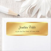 書スタイリッシュ跡スクリプト名金ゴールドの検索モダン ラベル (インサイチュ)