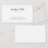 書スタイリッシュ道モダンプロフェッショナルプレインラックス 名刺 (正面/裏面)