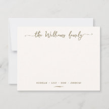 書スタイリッシュ道家名字金ゴールドスクリプト