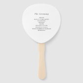 書スタイリッシュ道白黒結婚の ハンドファン (裏面)