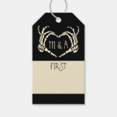 書スタイル不気味ゴシック結婚節目 ギフトタグ (正面)