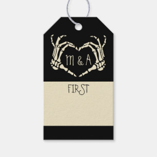 書スタイル不気味ゴシック結婚節目 ギフトタグ