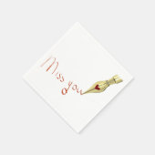 書ズ恋しく思紙 スタンダードカクテルナプキン (角)