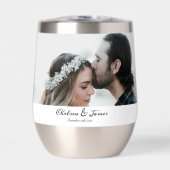 書パーソナライズされたエレガント写の写真結婚の (正面)