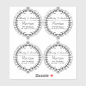 書パーソナライズされた澄ん住所 シール (シート)