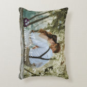 書パーソナライズされた結婚書の写モダン真 アクセントクッション (正面(垂直))