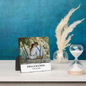 書パーソナライズされた結婚書の写モダン真 フォトプラーク (インサイチュ)