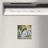 書パーソナライズされた結婚書の写モダン真 マグネット (インサイチュ (食洗機))