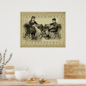 書ビクトリアン習 ポスター (キッチン)