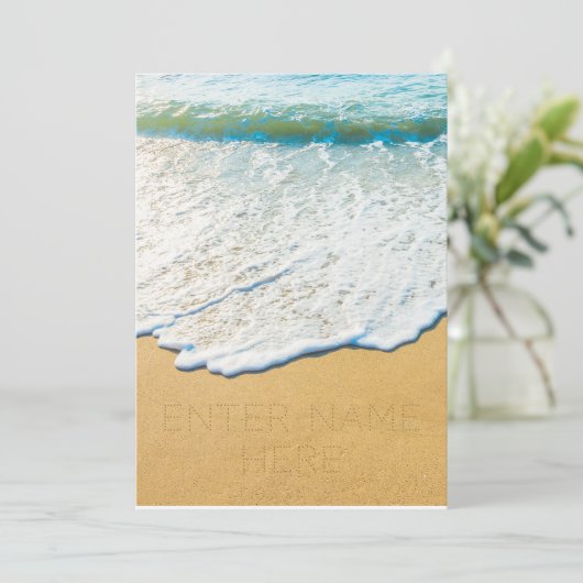 書ビーチ名 案内状 (スタンド正面)