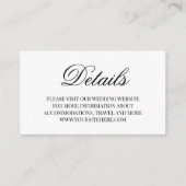 書ファンシー跡の結婚詳細 エンクロージャーカード (正面)