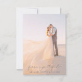 書フェミニン道フルブリード結婚写真 サンキューカード (正面)