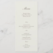 書フォーマル道クラシックベージュ色シンプル結婚s メニュー (正面)