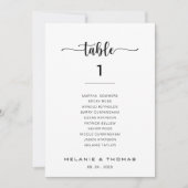 書フォーマル道表第1座席表 招待状 (正面)