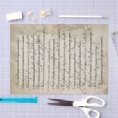 書フランスの道ヴィンテージスクリプトティッシュペーパー 薄葉紙 (クラフト)