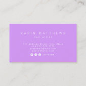 書ブラシ爪、 ネイル 名刺 (裏面)