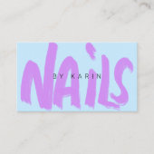 書ブラシ爪、 ネイル 名刺 (正面)