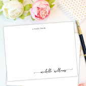 書ミニマルエレガントガーリー文字の注記 ノートカード