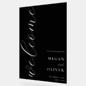 書ミニマルエレガント書の結婚歓迎 アクリルサイン (傾斜)