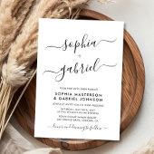 書ミニマルモダン字モノグラ結婚ム 招待状