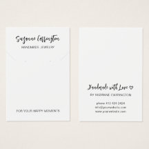 書ミニマルモダン書ジュエリー表示カード