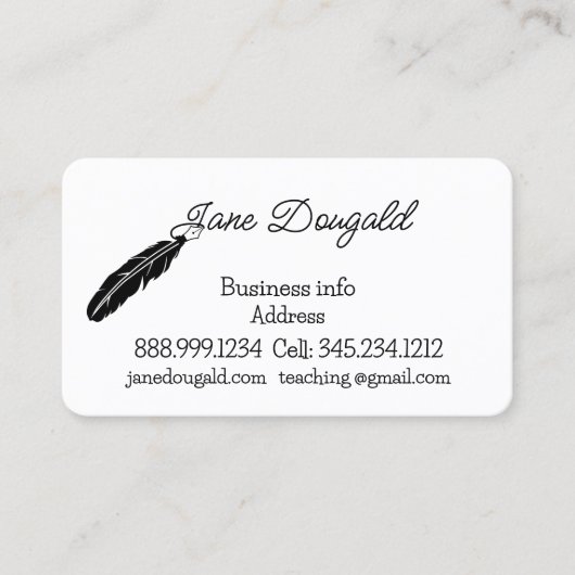 書ミニマル手,法律,先生,インストラクター講師 名刺 (正面)