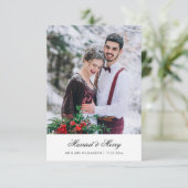 書ミニマル道の結婚休日の発表 サンキューカード (スタンド正面)