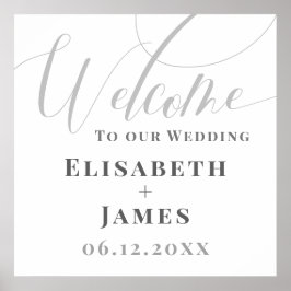 書ミニマル道モダン歓迎結婚の ポスター