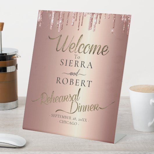 書ミニマル道リハーサルの夕食へようこそ 台座サイン (インサイチュ)