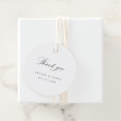 書ミニマル道結婚の感謝メッセージカード フェイバータグ (インサイチュ)