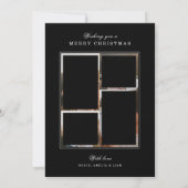 書メリーモダン道5写真コラージュI家 招待状 (裏面)