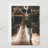 書メリー跡結婚した写真 シーズンカード (正面)