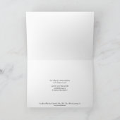 書メリー道の雪片ビジネス シーズンカード (内部)