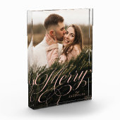 書メリー道赤面スクリプトホリデイ フォトブロック (左)