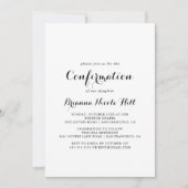 書モダンの確認 招待状 (正面)