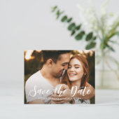 書モダンはっきりした書の写真の日付を保存 案内ポストカード (スタンド正面)