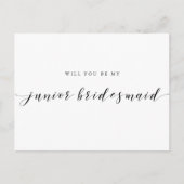 書モダンは私の後輩の花嫁になる インビテーションポストカード (正面)