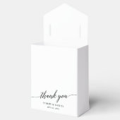 書モダンエレガントの結婚感謝 フェイバーボックス (オープン)