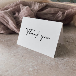 書モダンエレガントは結婚折 サンキューカード